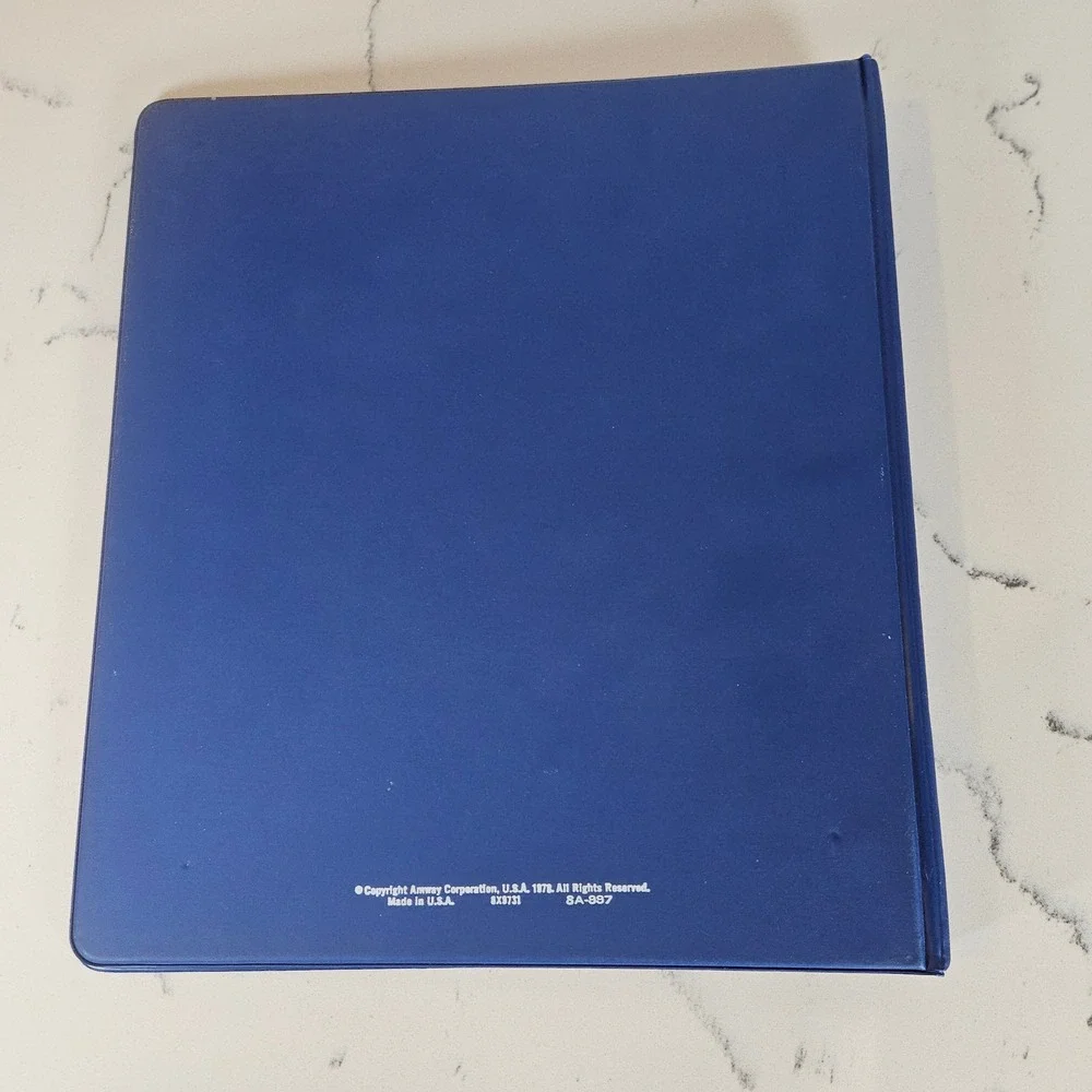 Vintage Amway Binder Folder 3 Ring Organizer NOS Notebook 1978